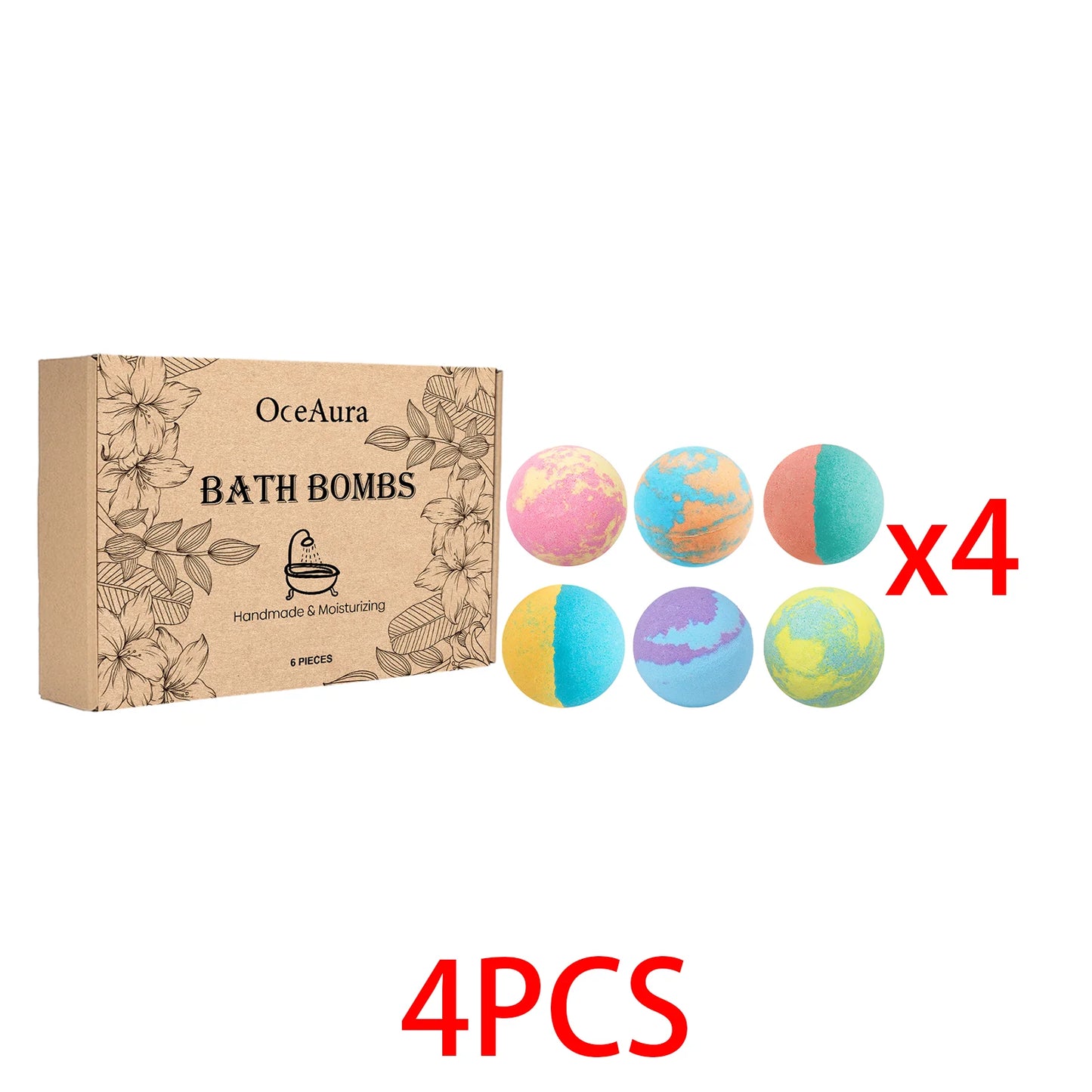 Rose Bath Bomb Gift Set