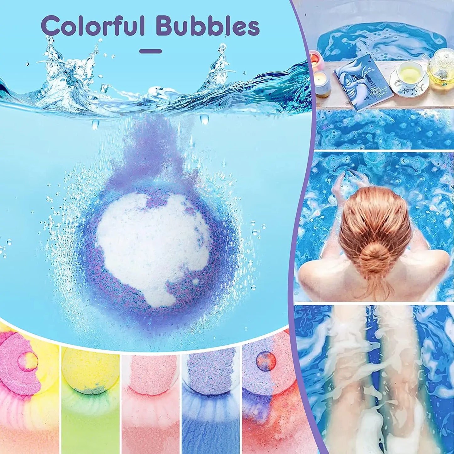 Dried Flower Bath Salt Balls
