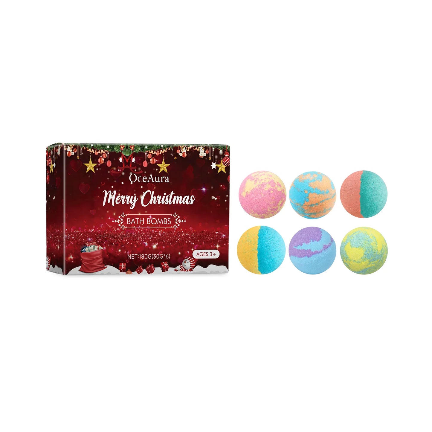 Rose Dragon Fruit Bath Bomb Set