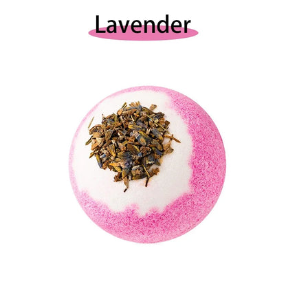 Dried Flower Bath Salt Balls