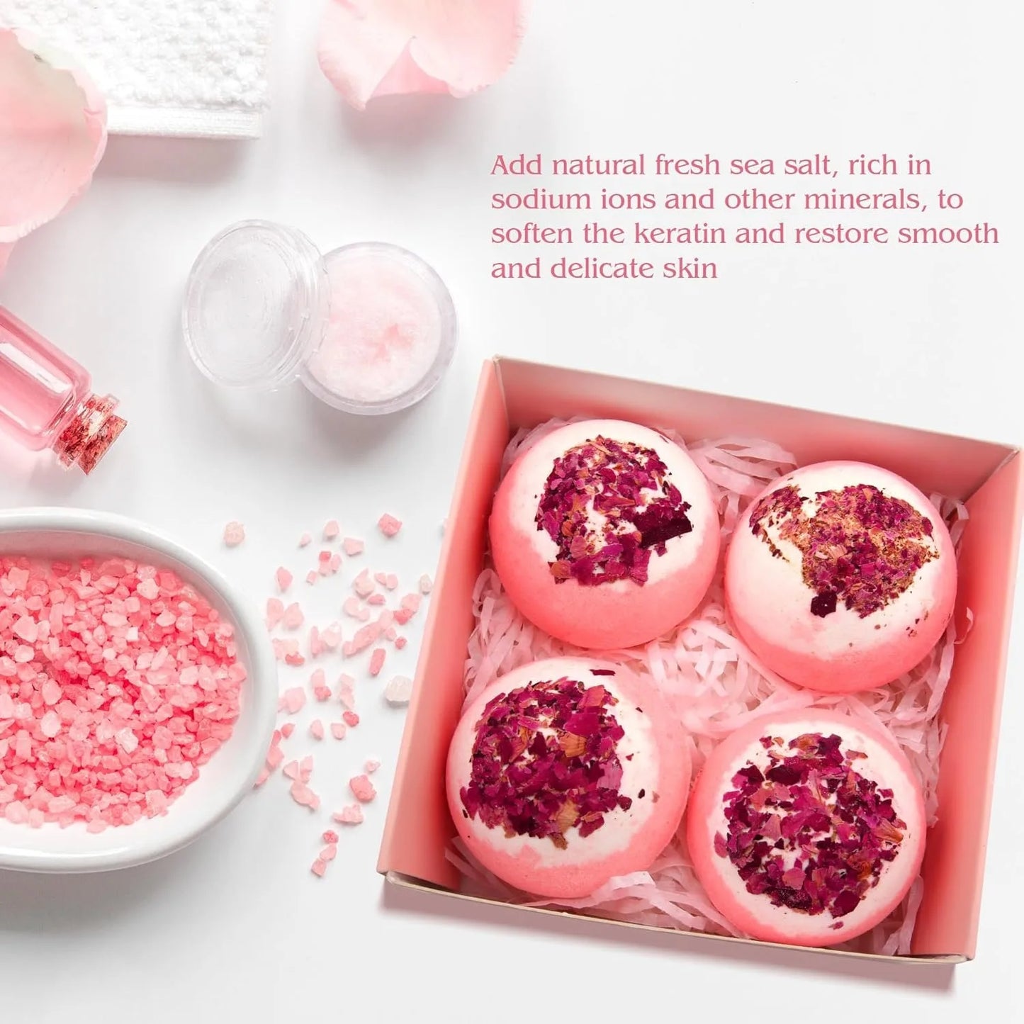 Rose Flower Bath Bomb