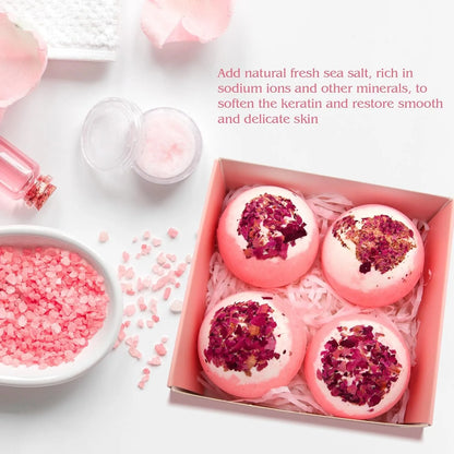 Rose Flower Bath Bomb
