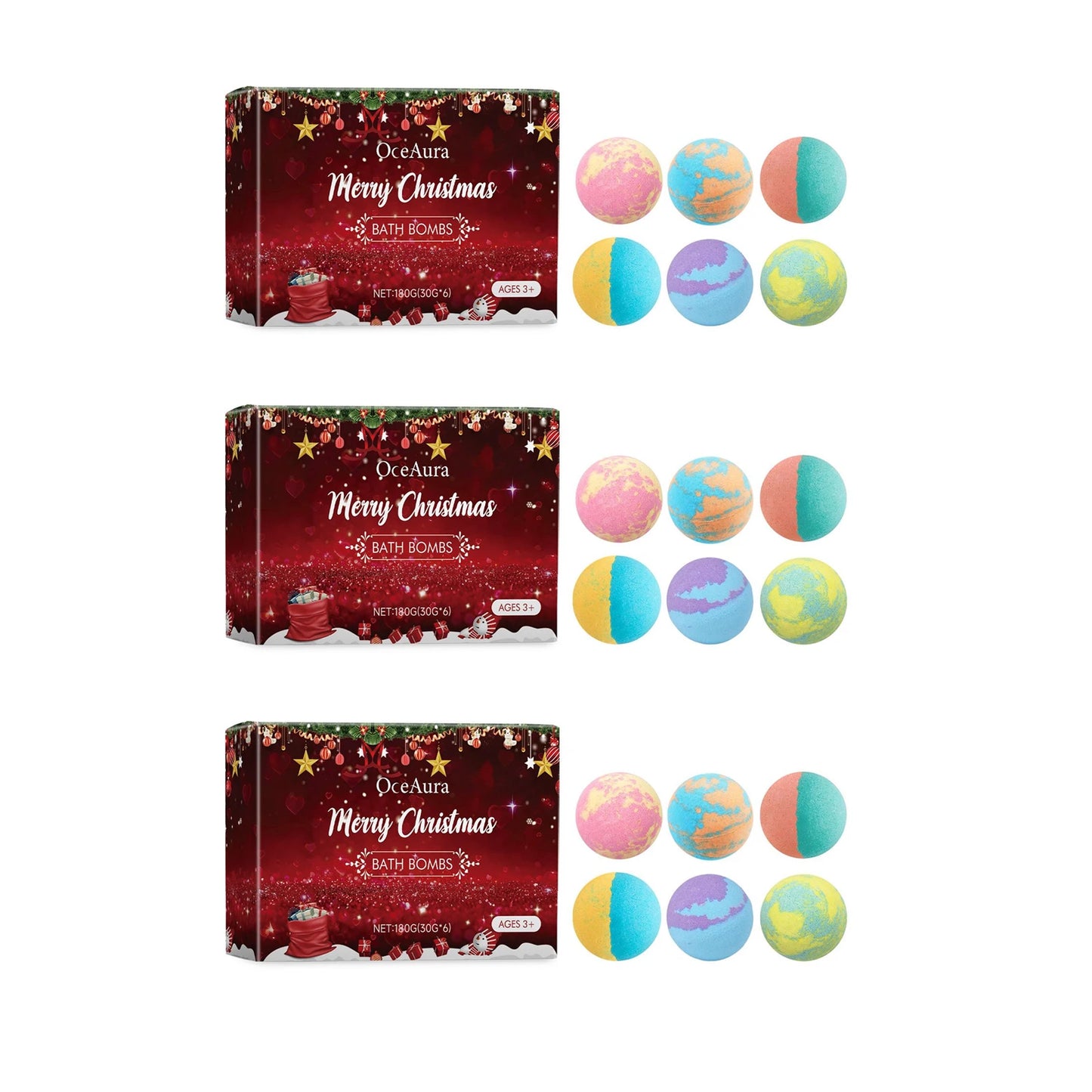 Christmas Bath Bomb Gift Set