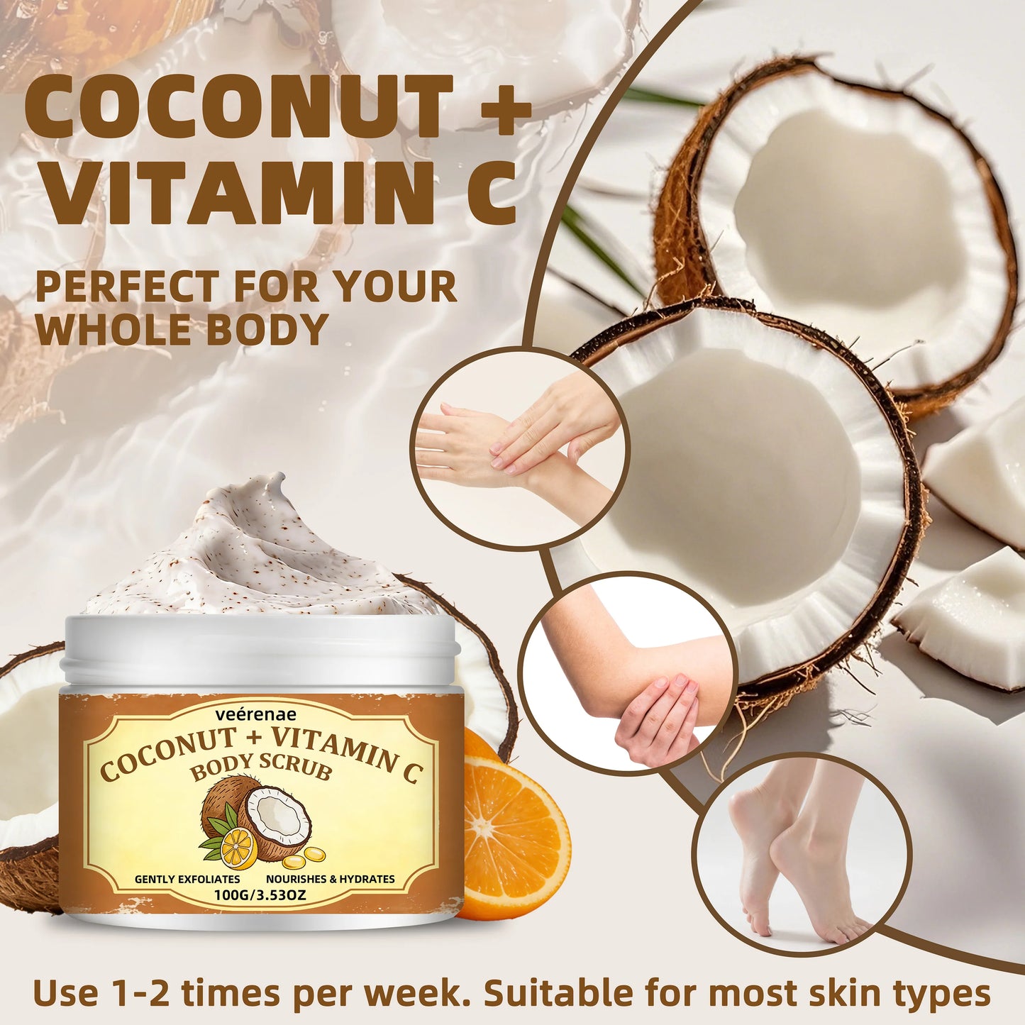 Gentle Coconut Vitamin C Scrub