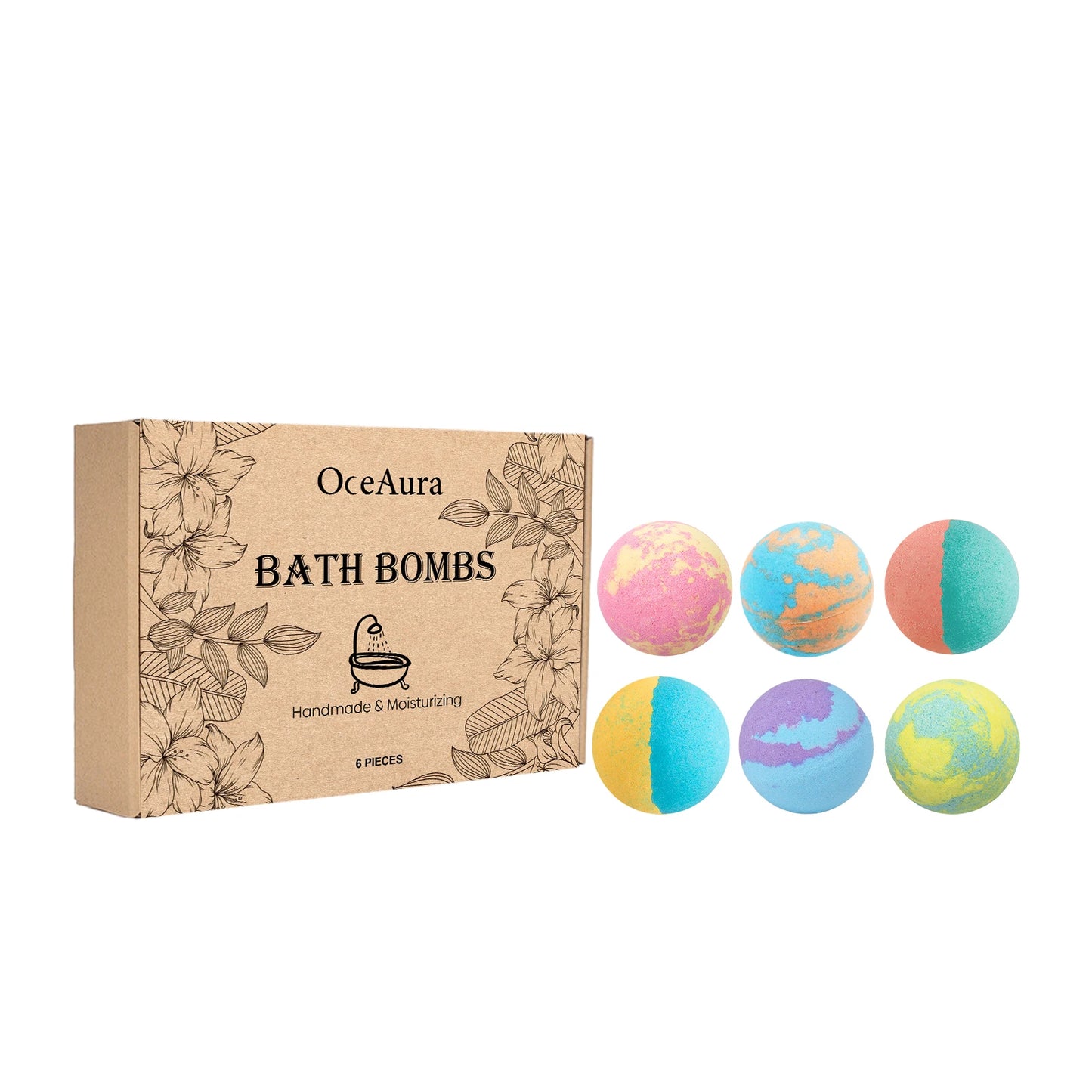 Rose Bath Bomb Gift Set