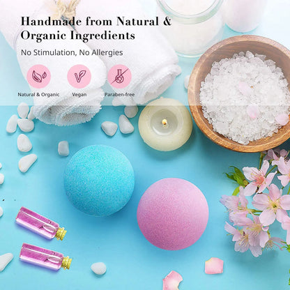 Dried Flower Bath Salt Balls