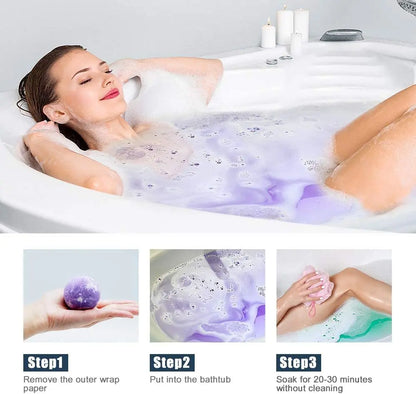 Dried Flower Bath Salt Balls