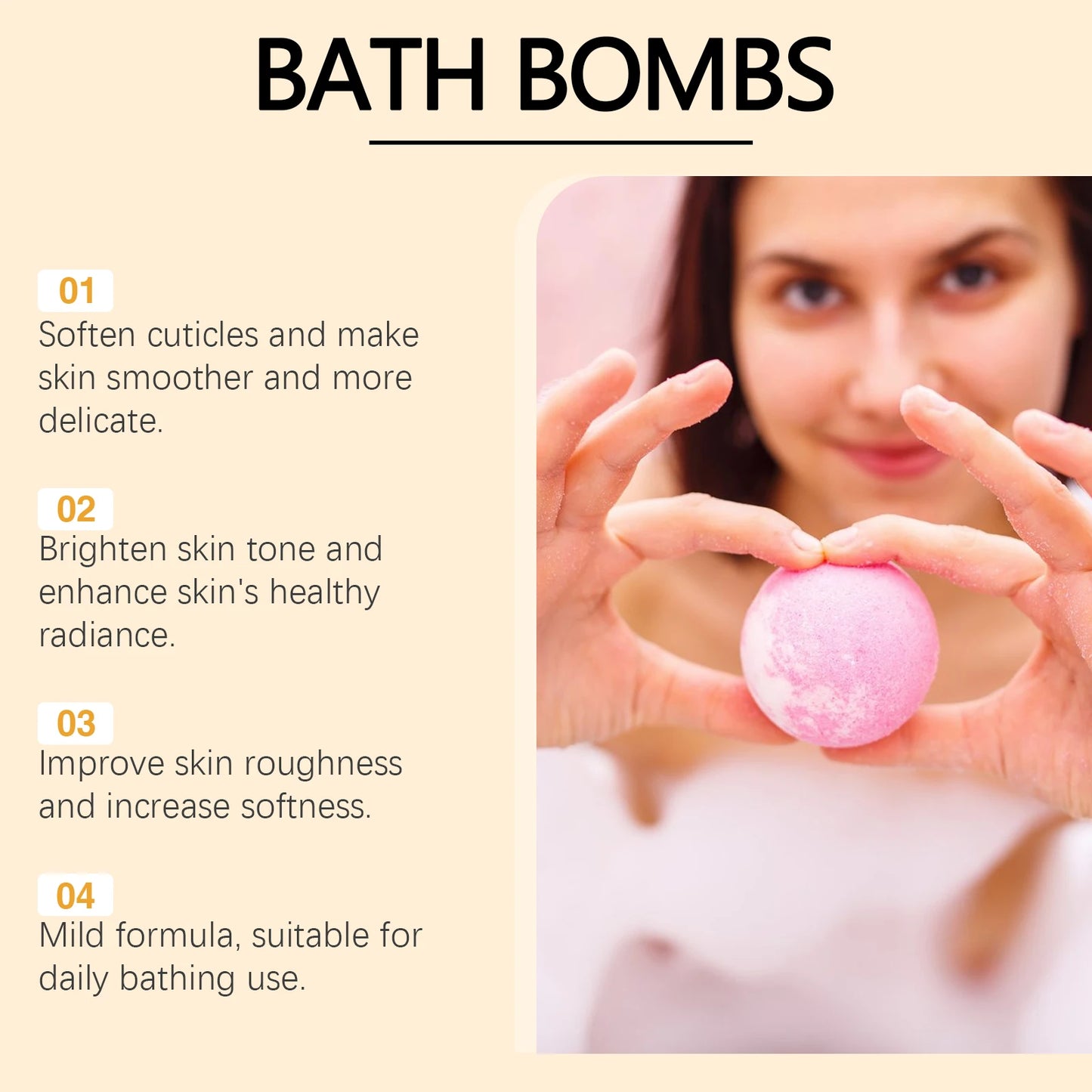 Rose Bath Bomb Gift Set