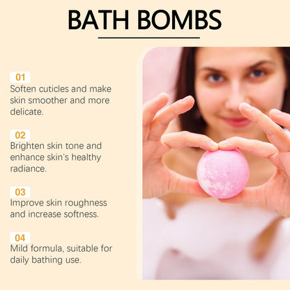 Rose Bath Bomb Gift Set