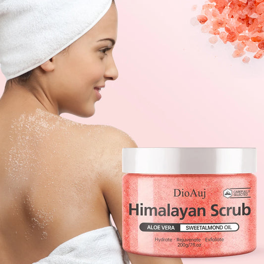 Himalayan salt body and face scrub with creamy souffle texture - Luxesel