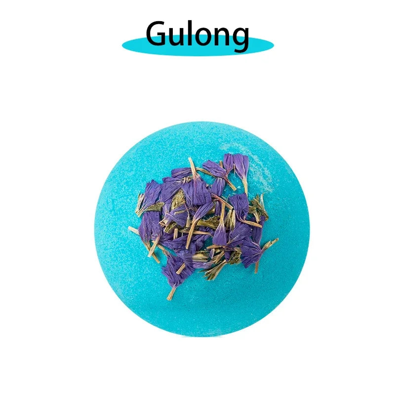 Dried Flower Bath Salt Balls