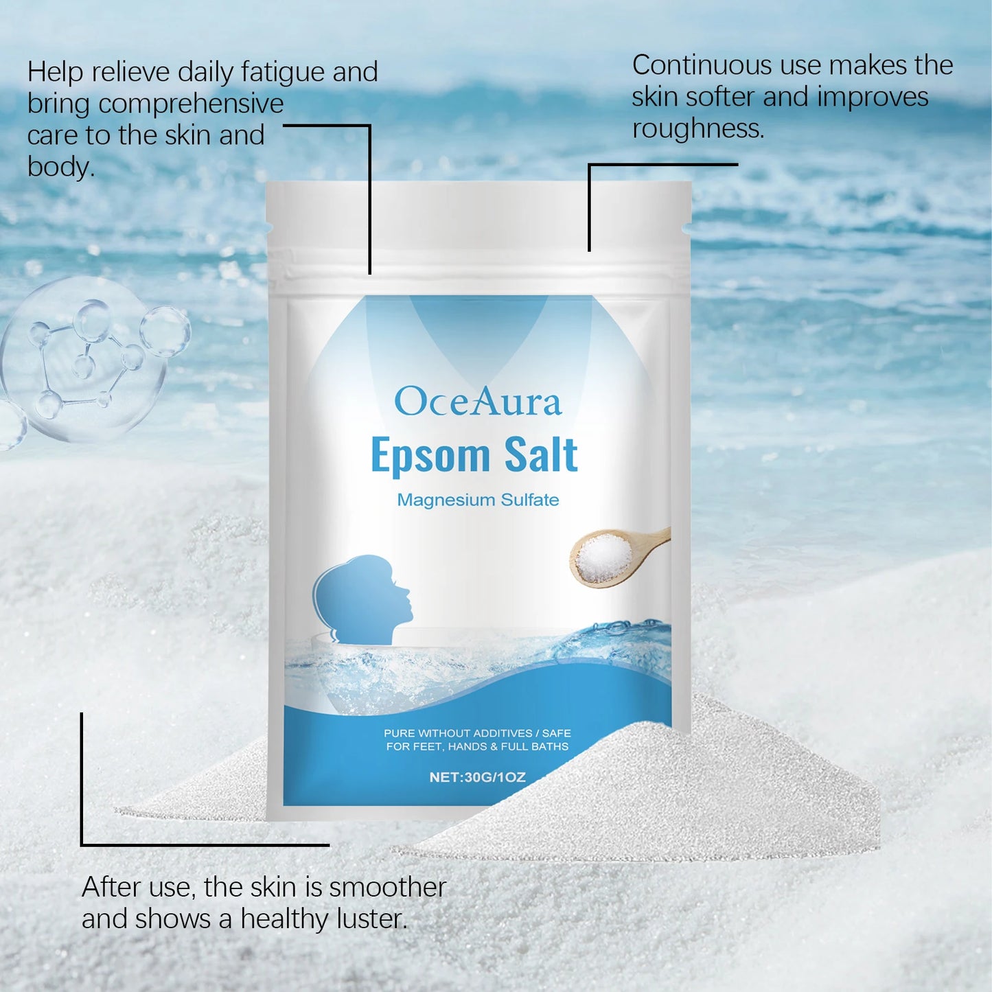 Epsom Bath Salt Crystals