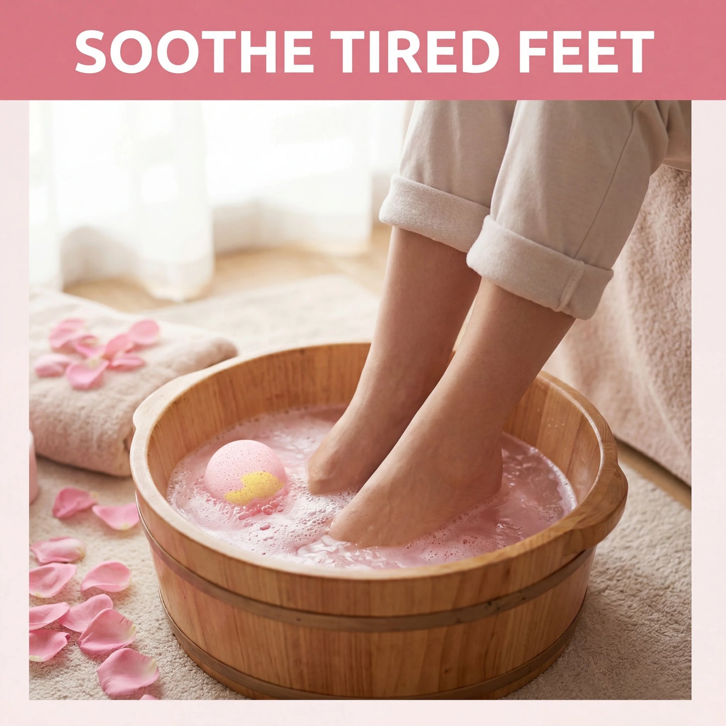 Rose Foot Spa Bath Tablets